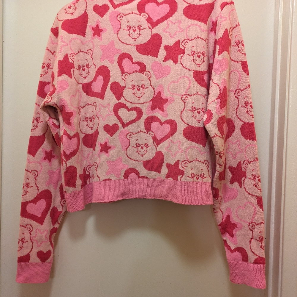 Care Bears Sweater crop pink sz 2xl - Picture 3 of 9